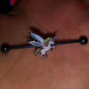 Industrial unicorn piercing